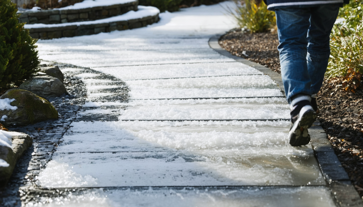 découvrez deux astuces naturelles et efficaces, sans sel ni produits chimiques, pour prévenir les chutes sur le verglas et glisser sans risque cet hiver.