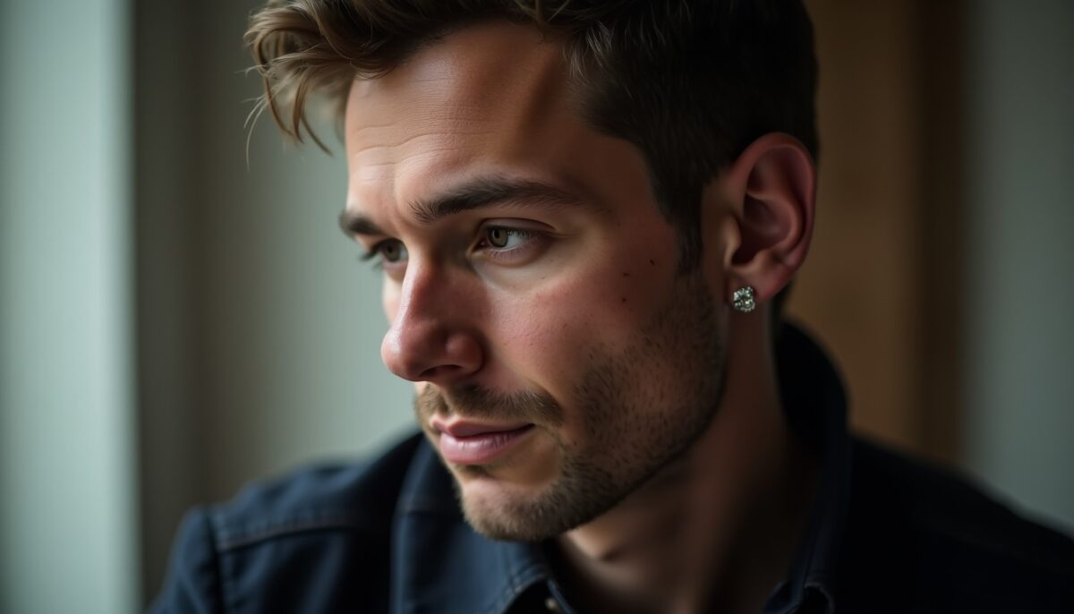 Que symbolise une boucle d’oreille à l’oreille gauche chez un homme ?
